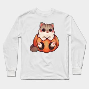 Pumpkin Kitty Long Sleeve T-Shirt